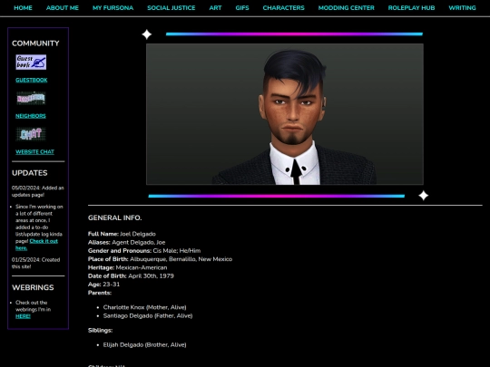 Creative/Character-Info/Biographies/Joel-Delgado screenshot