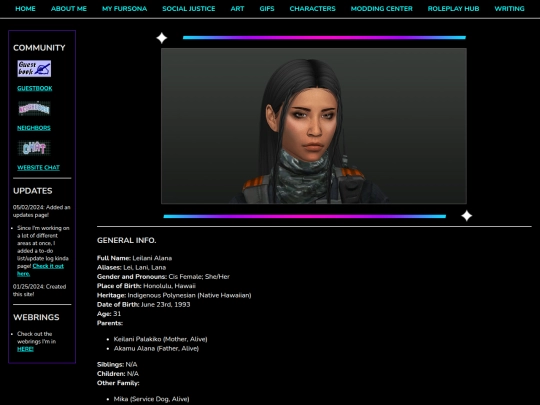 Creative/Character-Info/Biographies/Leilani-Alana screenshot