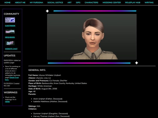 Creative/Character-Info/Biographies/Ulyssa screenshot
