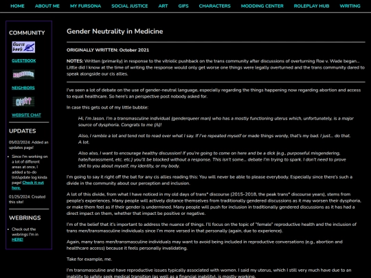 Creative/Writing/Blogging/Gender-Neutrality-in-Medicine screenshot