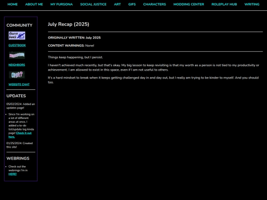 Creative/Writing/Blogging/Jul-Recap-2025 screenshot
