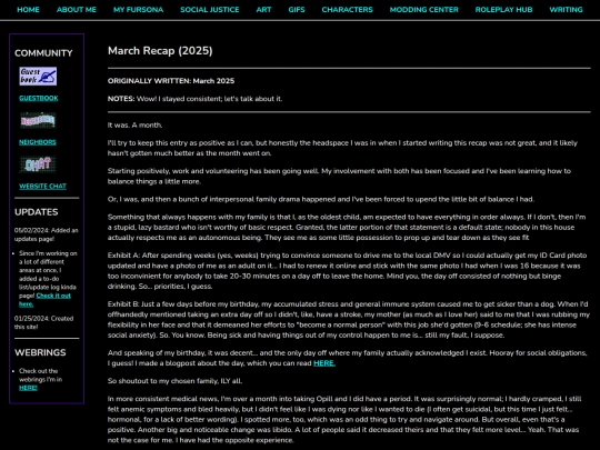 Creative/Writing/Blogging/Mar-Recap-2025 screenshot