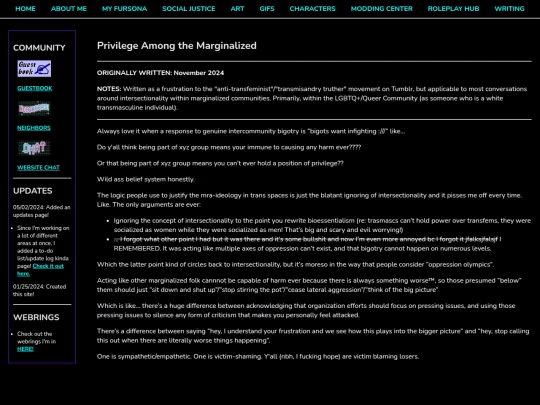 Creative/Writing/Blogging/Privilege-Among-the-Marginalized screenshot