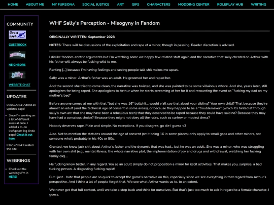 Creative/Writing/Blogging/WHF-Sallys-Perception screenshot