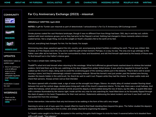 Creative/Writing/Fanfic/2023-FC5-Exchange screenshot