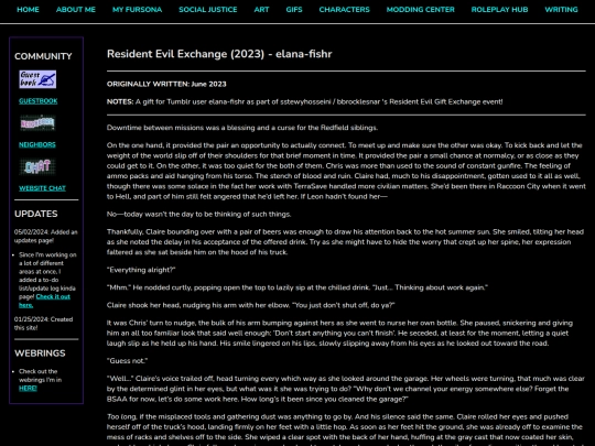 Creative/Writing/Fanfic/2023-RE-Exchange-Work2 screenshot