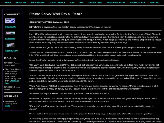 Creative/Writing/Fanfic/NSFW/Repair screenshot