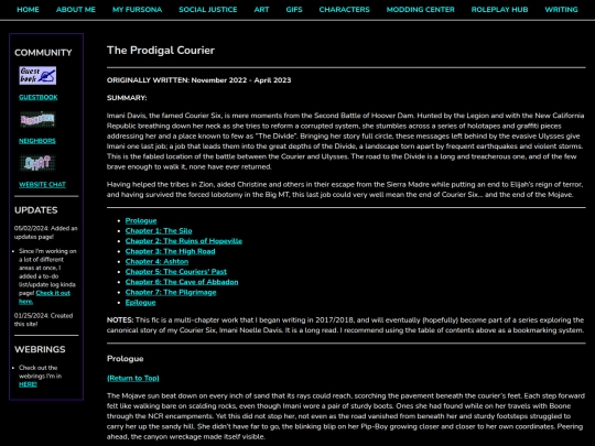 Creative/Writing/Fanfic/Prodigal-Courier screenshot