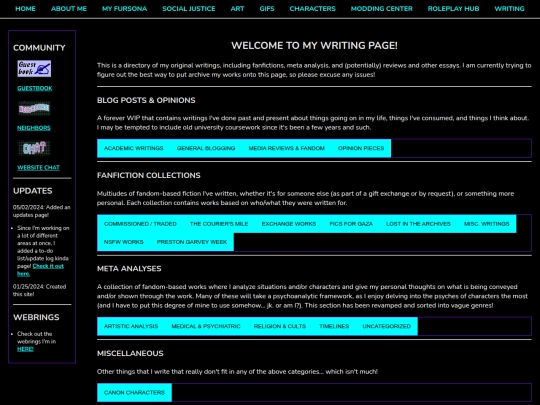 Creative/Writing screenshot