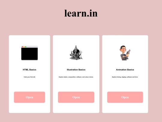 learn/login screenshot