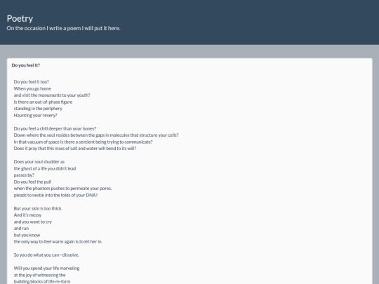 poetry screenshot