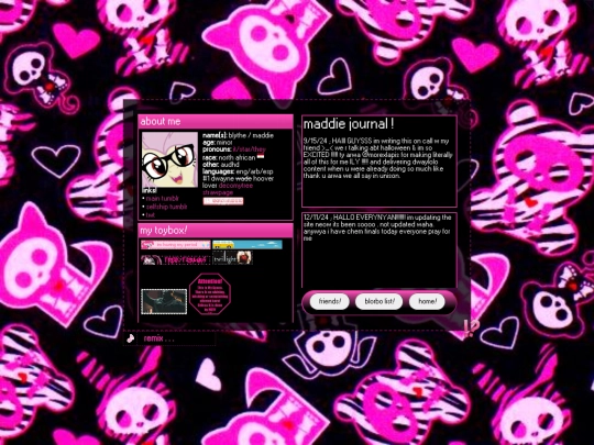 maddiejournal screenshot