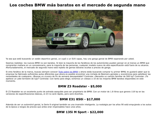 coches-bmw-de-bajo-costo screenshot