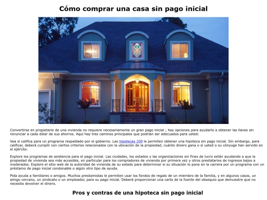 comprar-una-casa-sin-pago-inicial screenshot