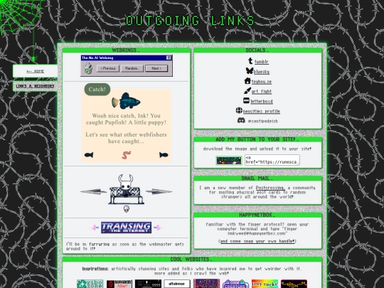 links screenshot