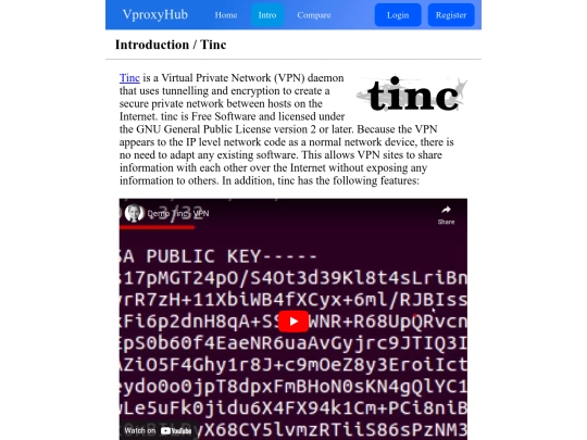 final/tinc screenshot