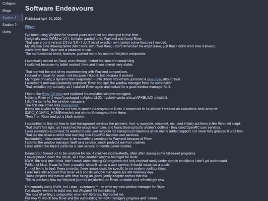blogs/software-endeavours screenshot