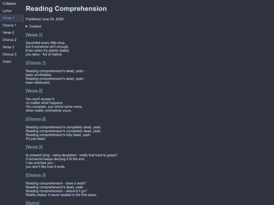 lyrics/humanity/reading-comprehension screenshot