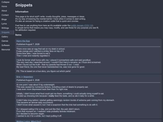 snippets screenshot