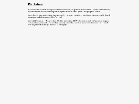 disclaimer screenshot