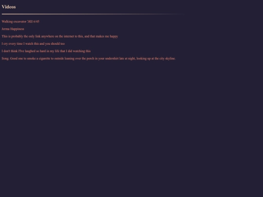 Videos screenshot