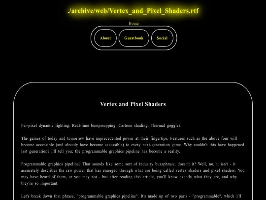 archive/web/Vertex_and_Pixel_Shaders screenshot