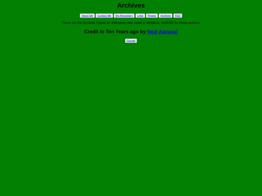 pages/archives screenshot