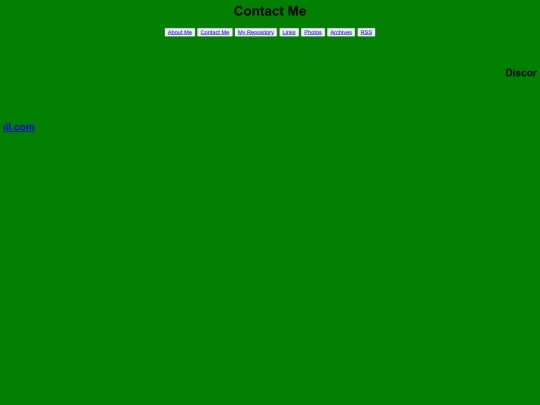 pages/contact screenshot