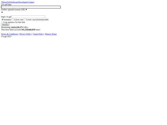 pages/shorturl screenshot