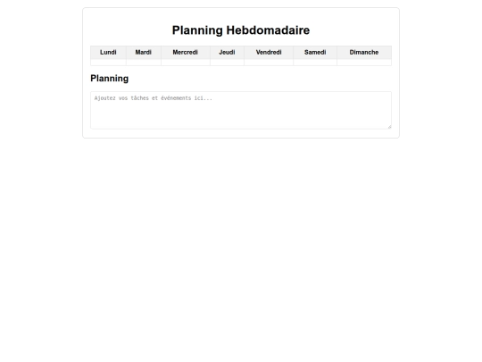 old site/calendrier screenshot