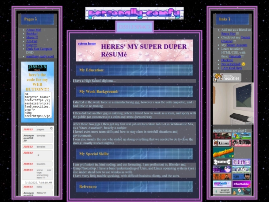 resume screenshot