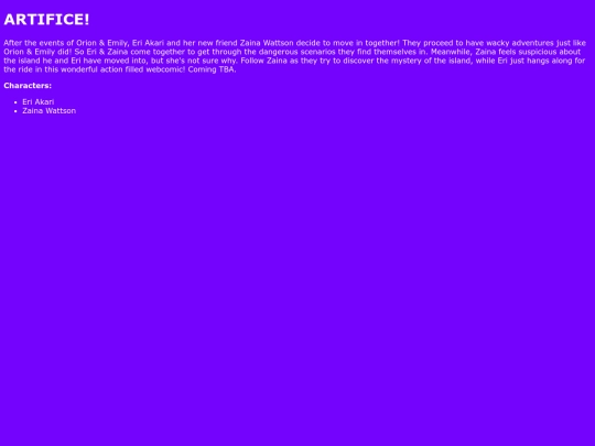 artifice screenshot