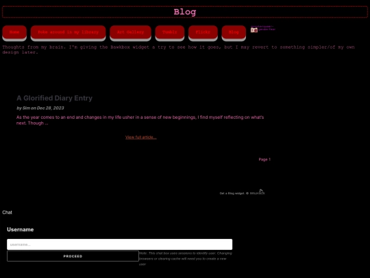 blog screenshot