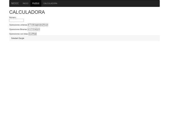menu/calculadora screenshot