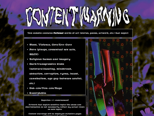 contentwarninglist screenshot