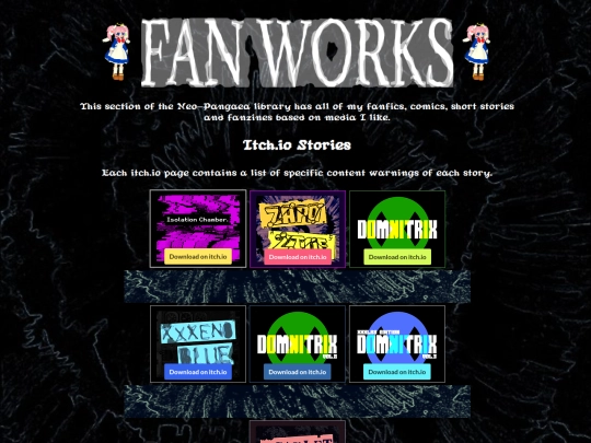 library/fanworks screenshot