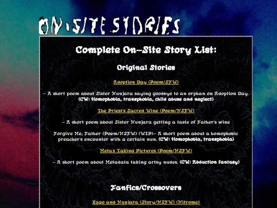 onsitestories/sitestories/readingarea screenshot