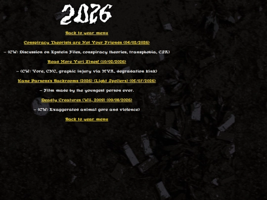 ramblings/yearlists/2026stuff screenshot