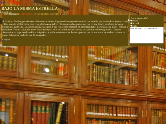 Practicafinal/romance/bajolamismaestrella screenshot
