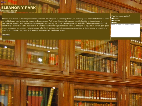 Practicafinal/romance/eleanorypark screenshot