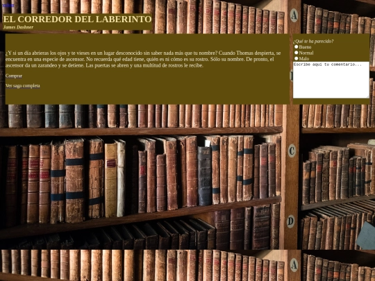 Practicafinal/sagas/themazerunner screenshot