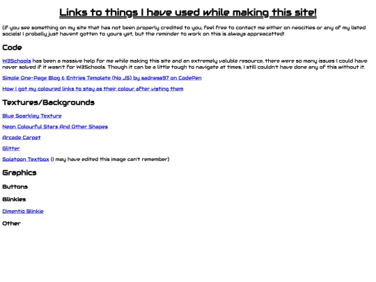 links screenshot