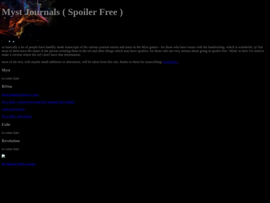 mystjournals/mystjournals screenshot