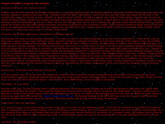 bookreviews screenshot