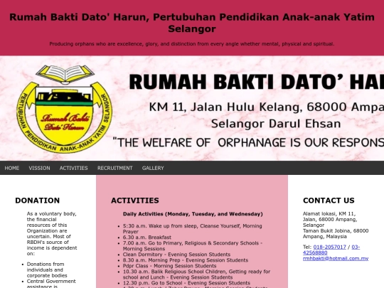 activities screenshot