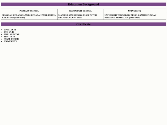 education screenshot