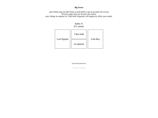 Bigsorter screenshot
