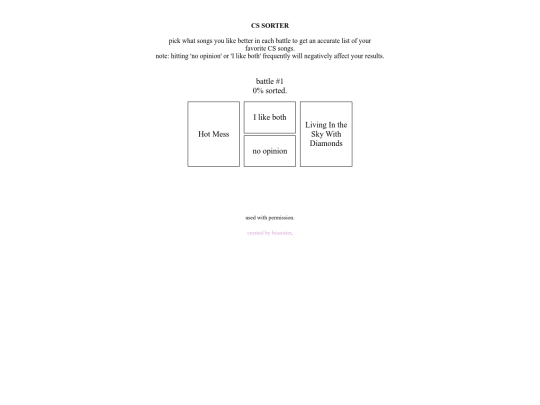 CSsorter screenshot