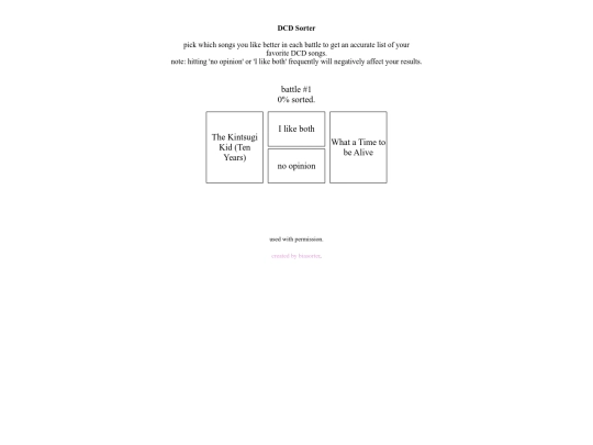DCDsorter screenshot