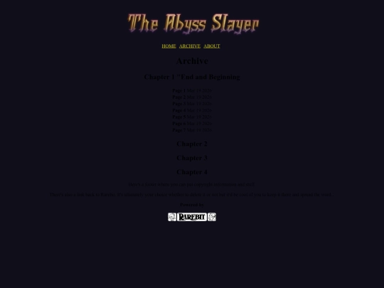 archive screenshot